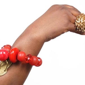 Unisex Bracelets, Krobo Beads Bracelets, African Jewelry, Statement Bracelets, Beaded Bracelets, Chunky Bracelets, Ethnic Bracelets
