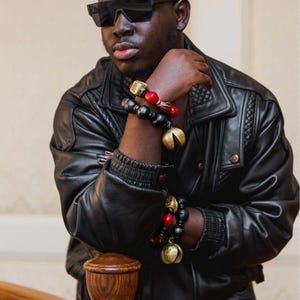 Krobo Armbänder, afrikanischer Schmuck, Statement Armbänder, Unisex Armbänder, Ghana Messing Schmuck, Afrocentric Zubehör, Boho, klobige Armbänder