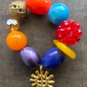 Bracelets unisexes, Bracelets de perles Krobo, Bracelets tendance, Bracelets épais, Bijoux africains, Perles en laiton du Ghana, Bracelets colorés