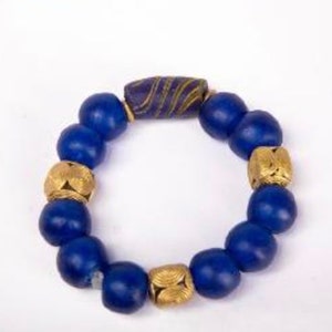 Ghana Messing Schmuck, afrikanischer Schmuck, Krobo Perlen Armbänder, ethnischer Schmuck, Unisex Armbänder, Boho, Afrocentric Zubehör
