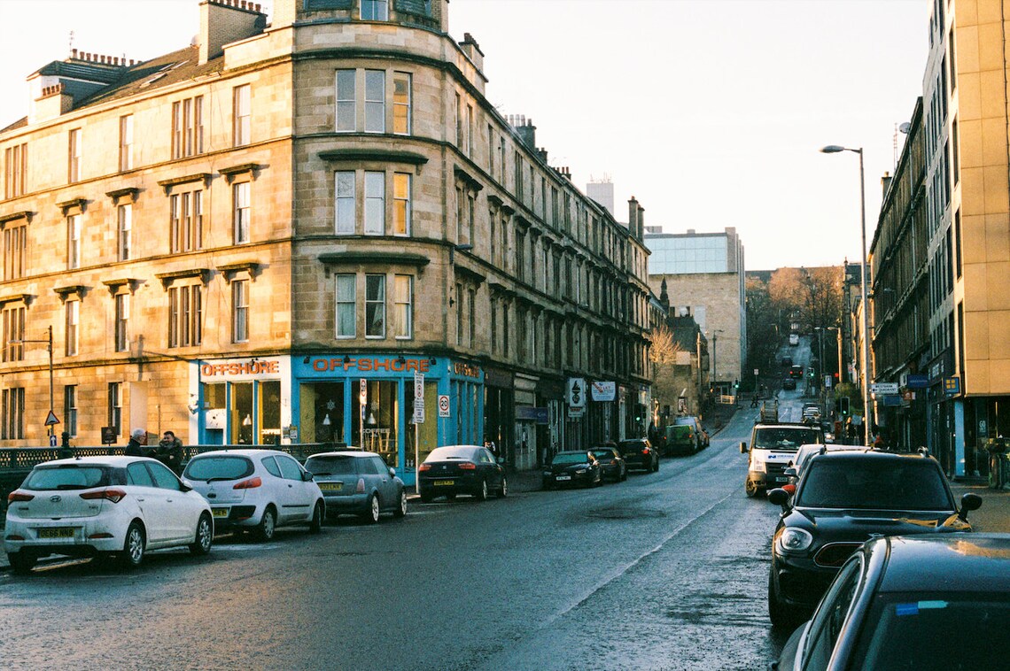 Gibson Street Glasgow Print A4 Etsy