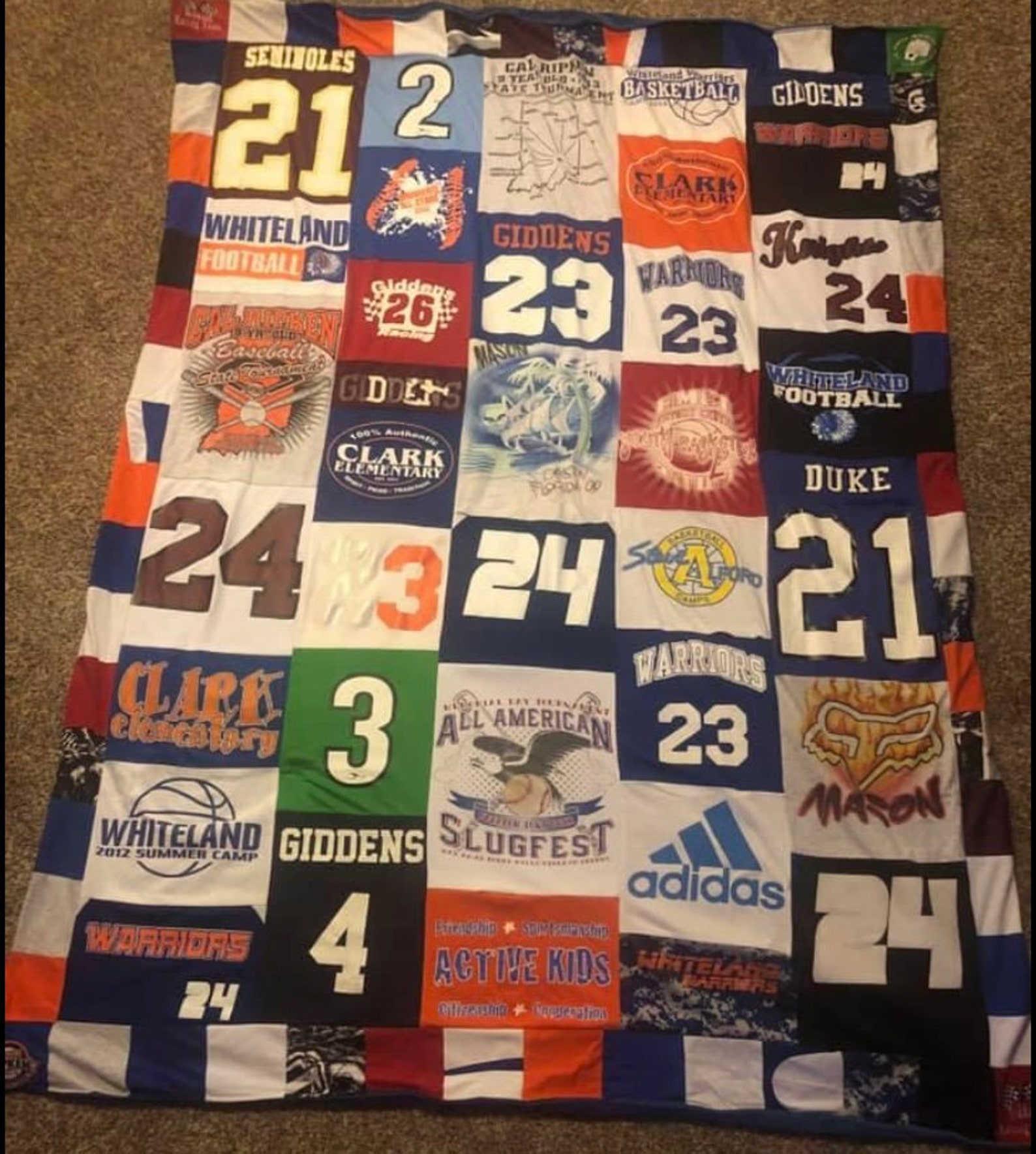 Custom Tshirt Blankets Etsy