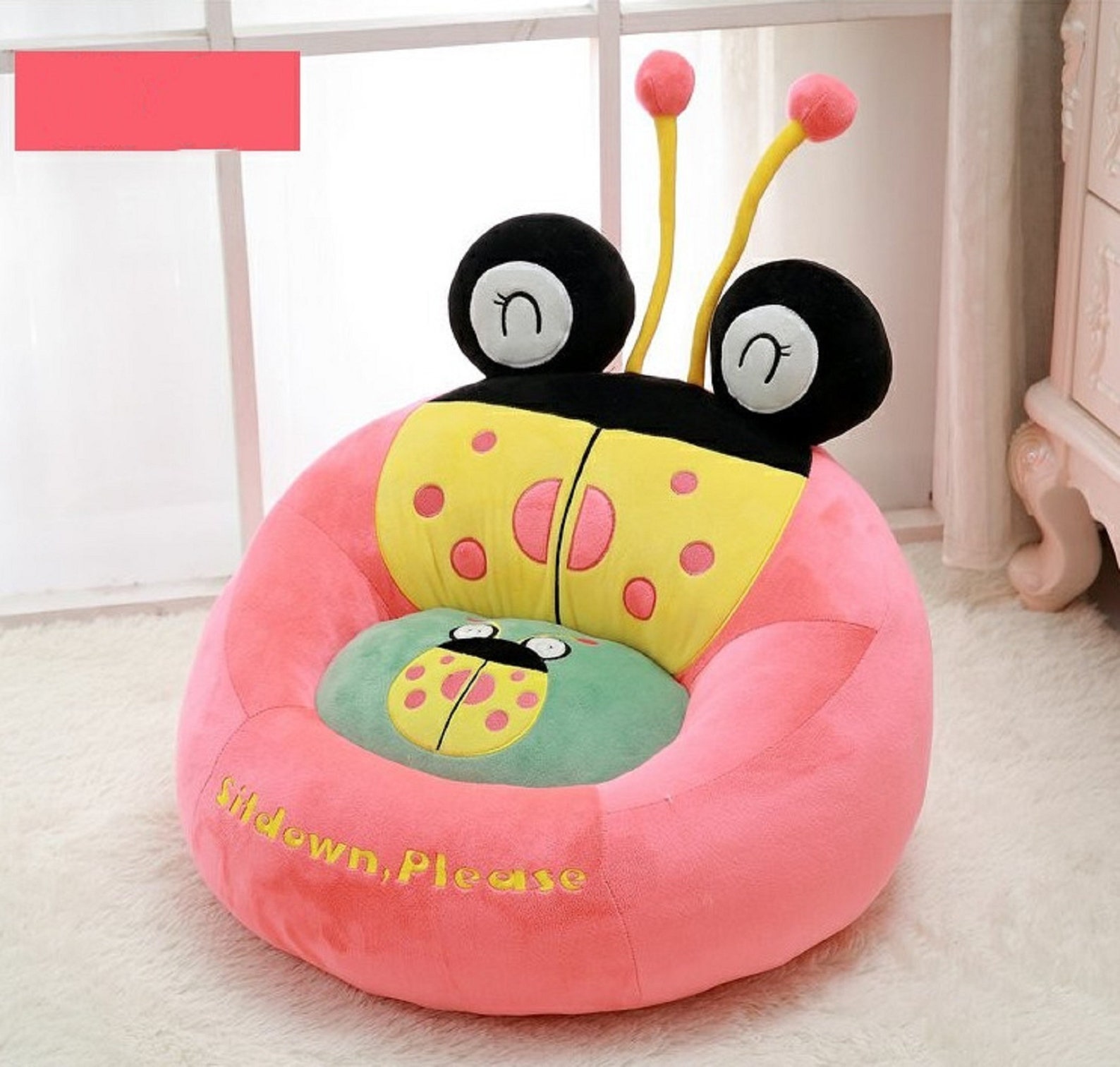 Cute cartoon ladybug children sofa chair baby tatami lazy | Etsy