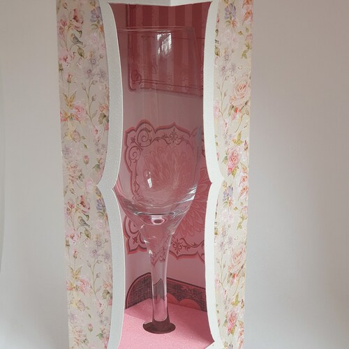 SVG Wine Glass Gift Box/display Box DIGITAL DOWNLOAD No Etsy