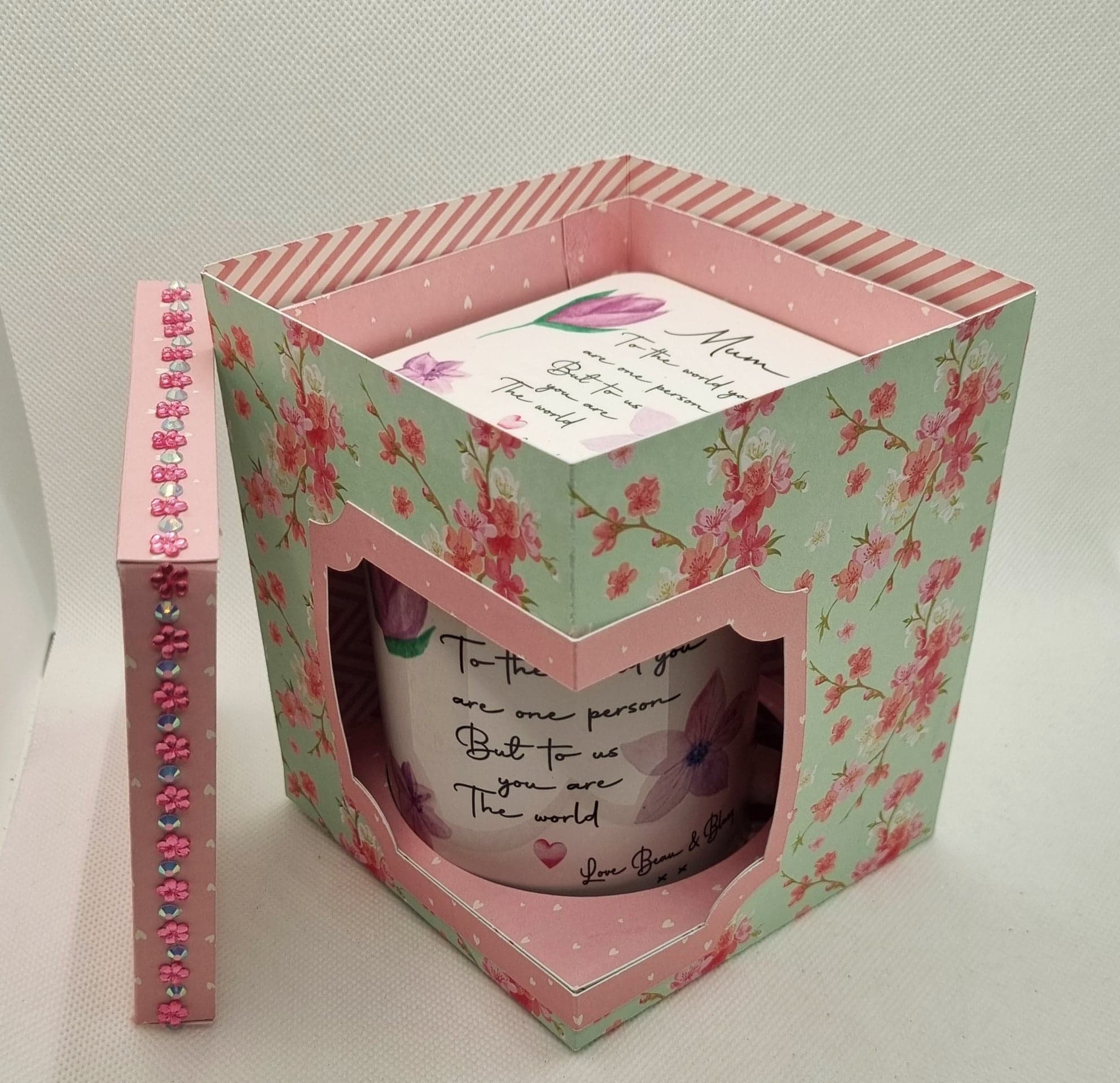 Mug and Coaster Box SVG File Digital File Only Etsy