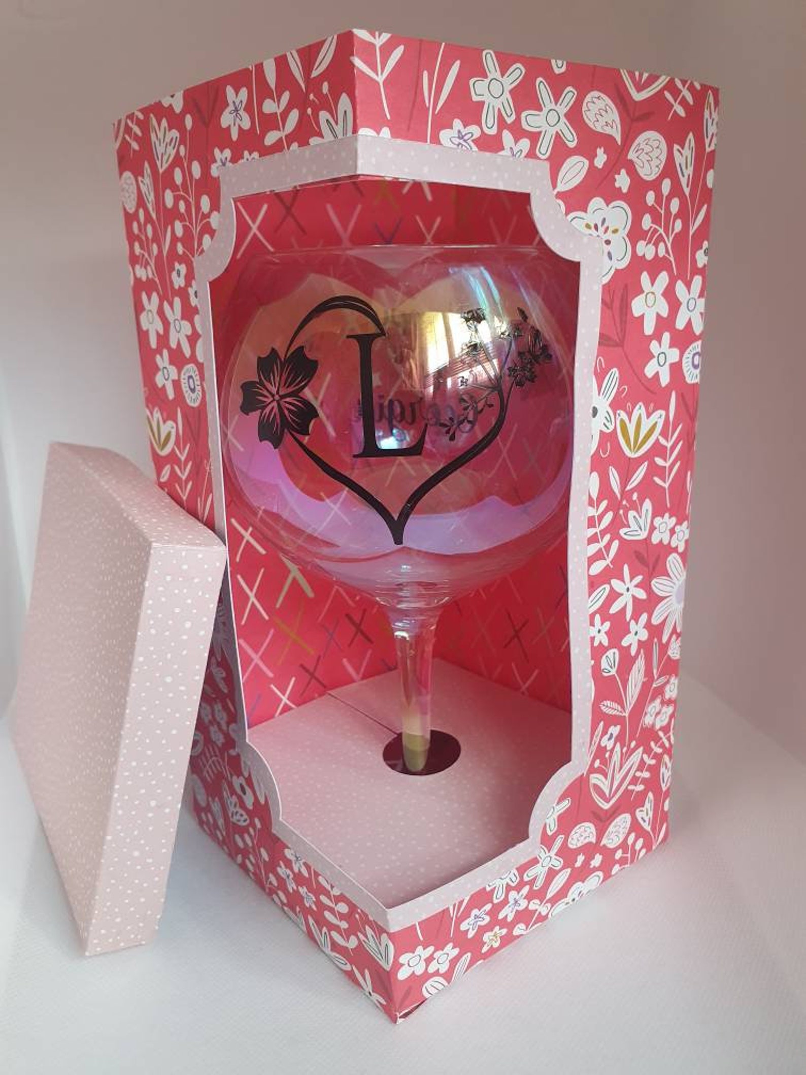 SVG Gin Glass Gift Box/Display Box DIGITAL DOWNLOAD Etsy
