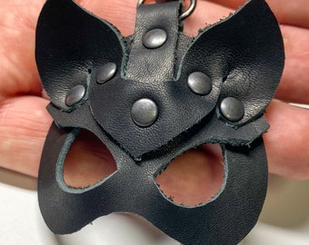 DIY PDF Pattern - Leather Key Chain Charm Kitty