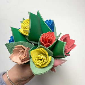 DIY PDF Pattern - Leather Key Chains Charm Flower