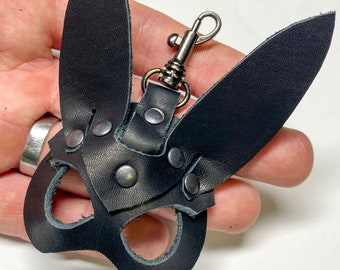 DIY PDF Pattern - Leather Key Chain Charm Bunny