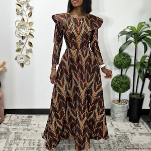 Ankara maxi dress