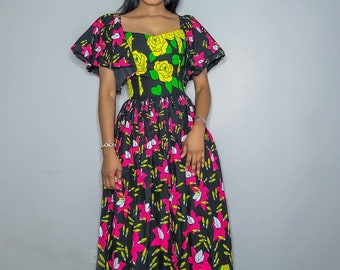 Vestido largo con hombros descubiertos de Ankara