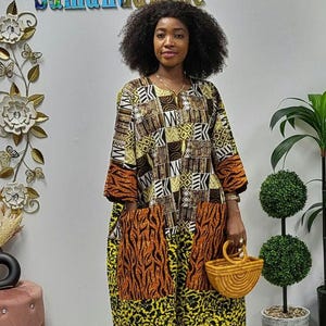 African Ankara Boubou