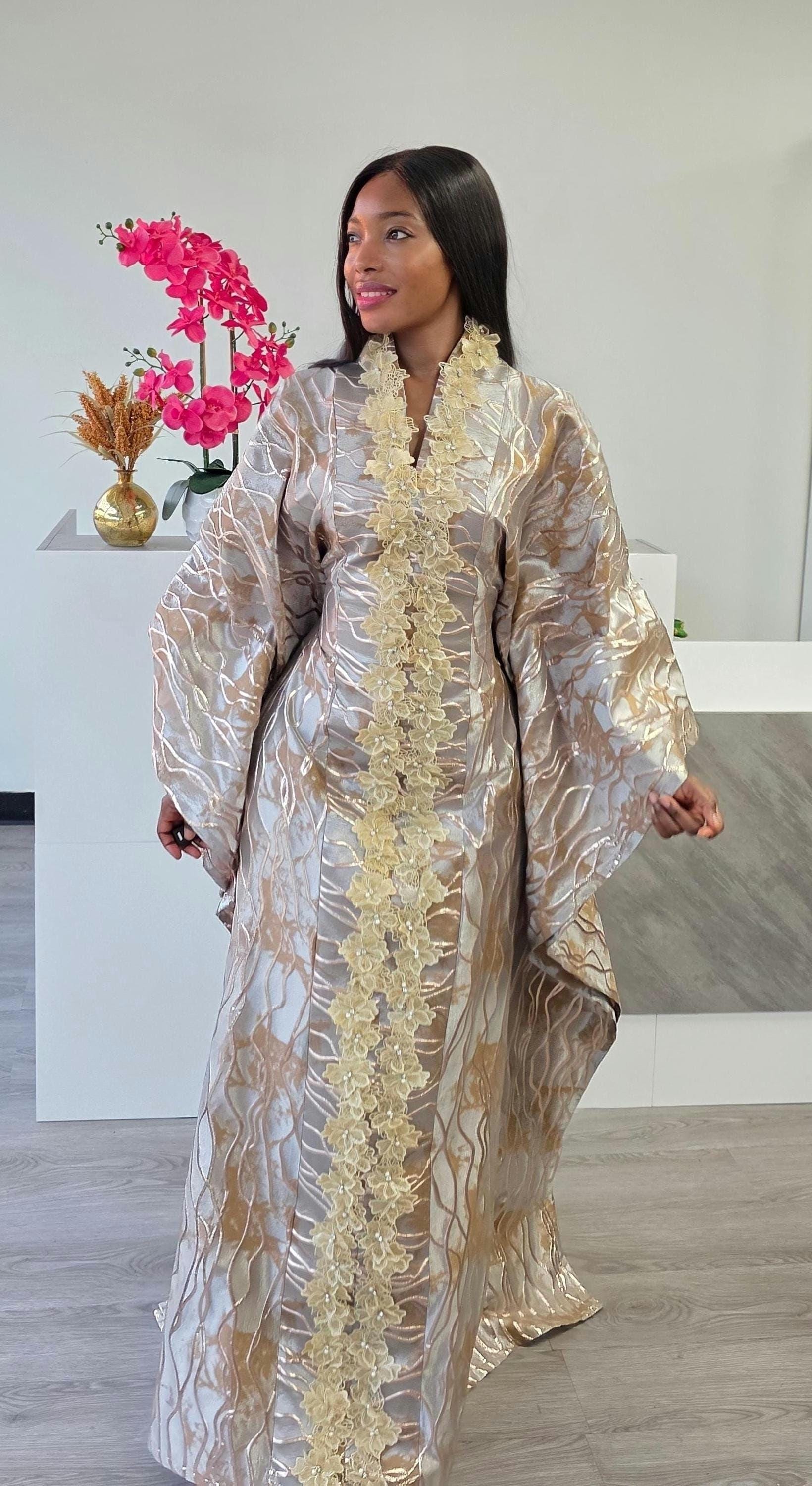 designer kaftan dresses for wedding Elegant Kaftans Abel Asymmetric-Neck Dress Pakistani designer photography rental Color:Tea Daisy Jacquard Description Maxim Creation is