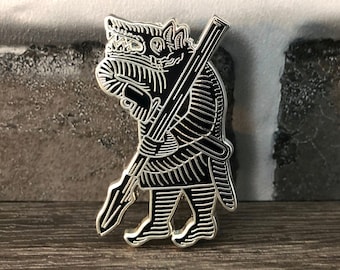 Wikinger Berserker Emaille Pin Goth Fashion Punk Style Geschenk für Heiden