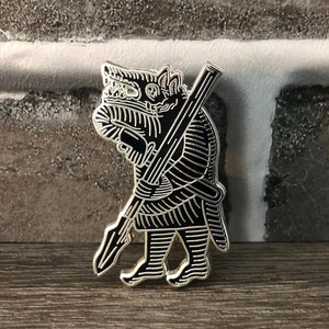 Viking Berserker Enamel Pin Goth Fashion Punk Style Gift for Pagans