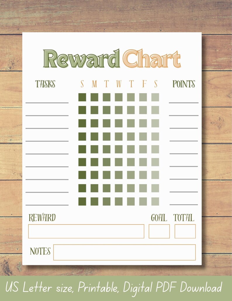 Fall Incentive Charst Fall Themed Reward Chart - Etsy