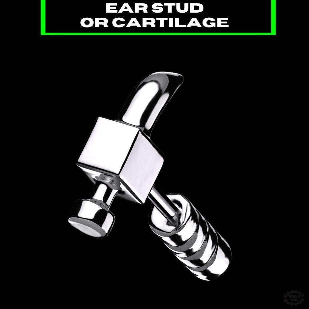 Hammer Ear/cartilage Piercing Etsy