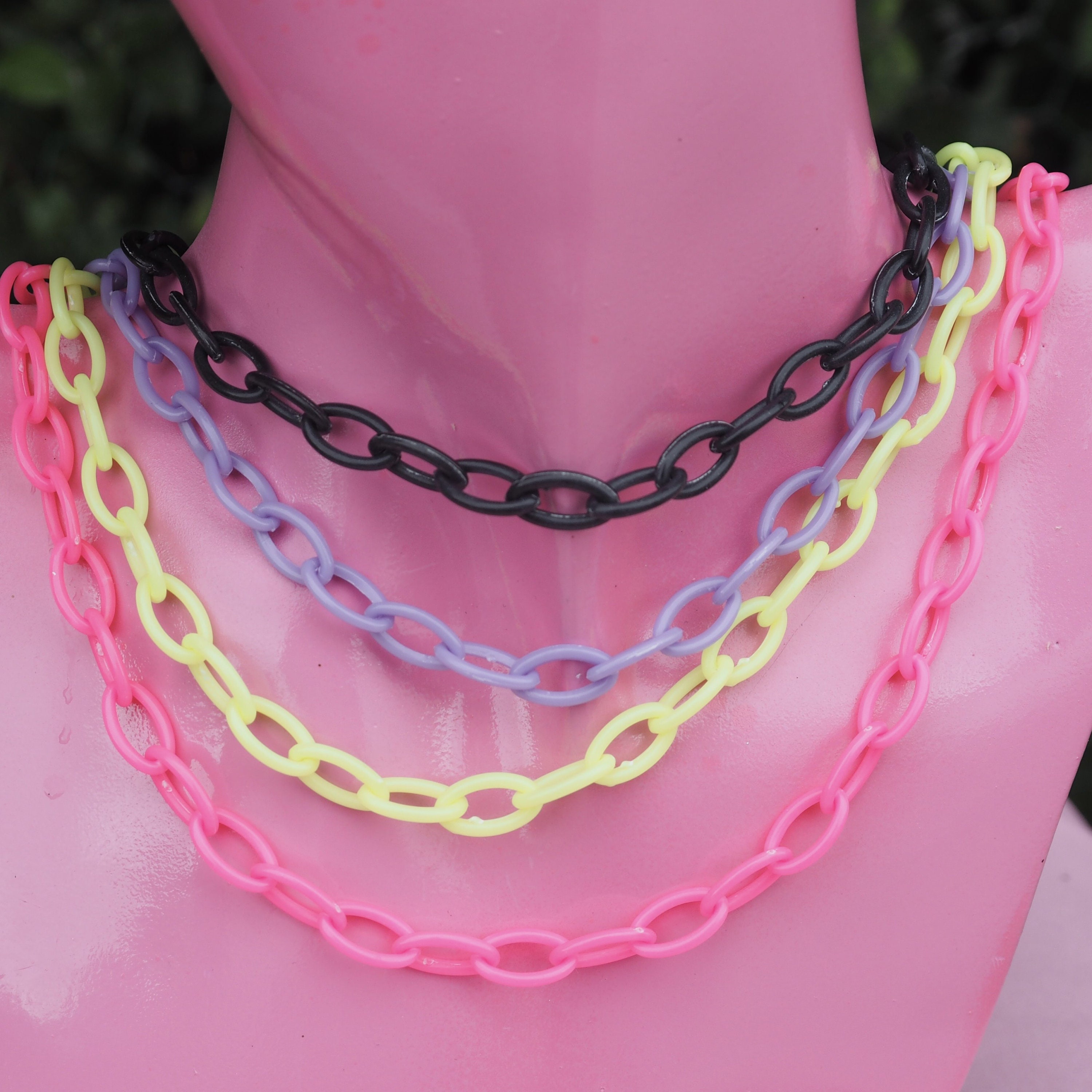 Acrylic Single Plastic Necklace Etsy