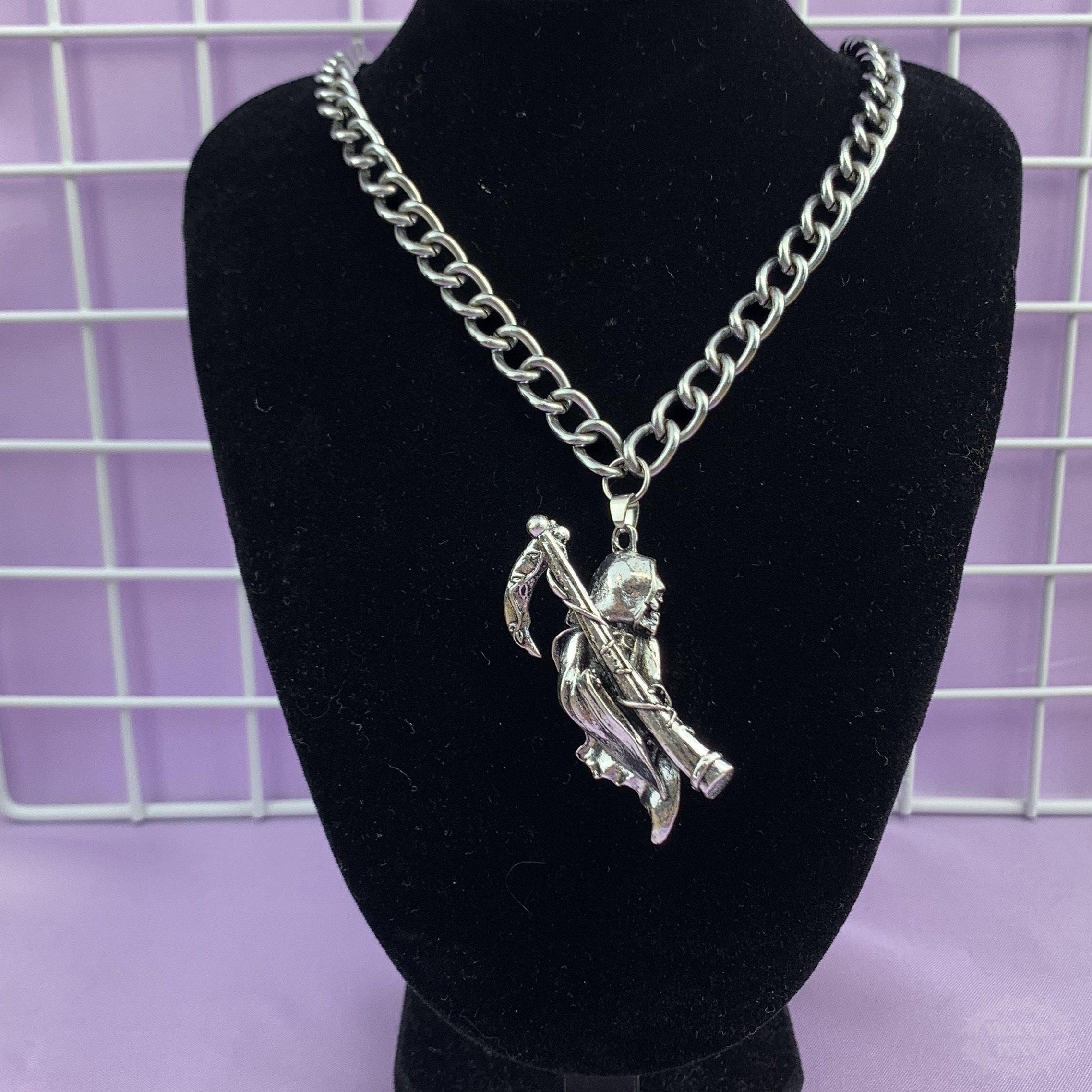 Grim reaper chain pendant Clearance