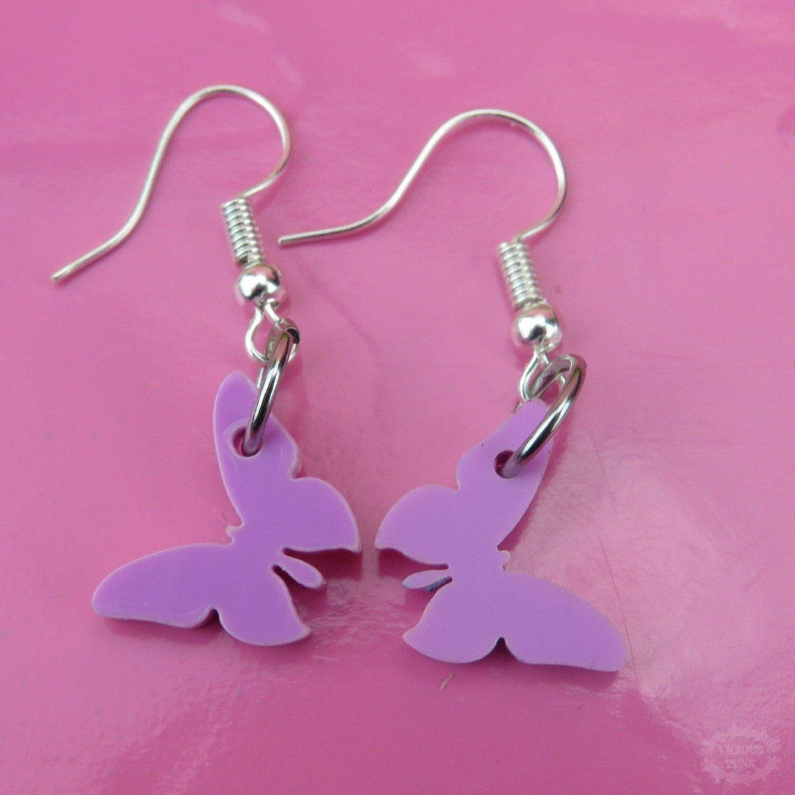 Butterfly Acrylic Earrings Various Colours Etsy