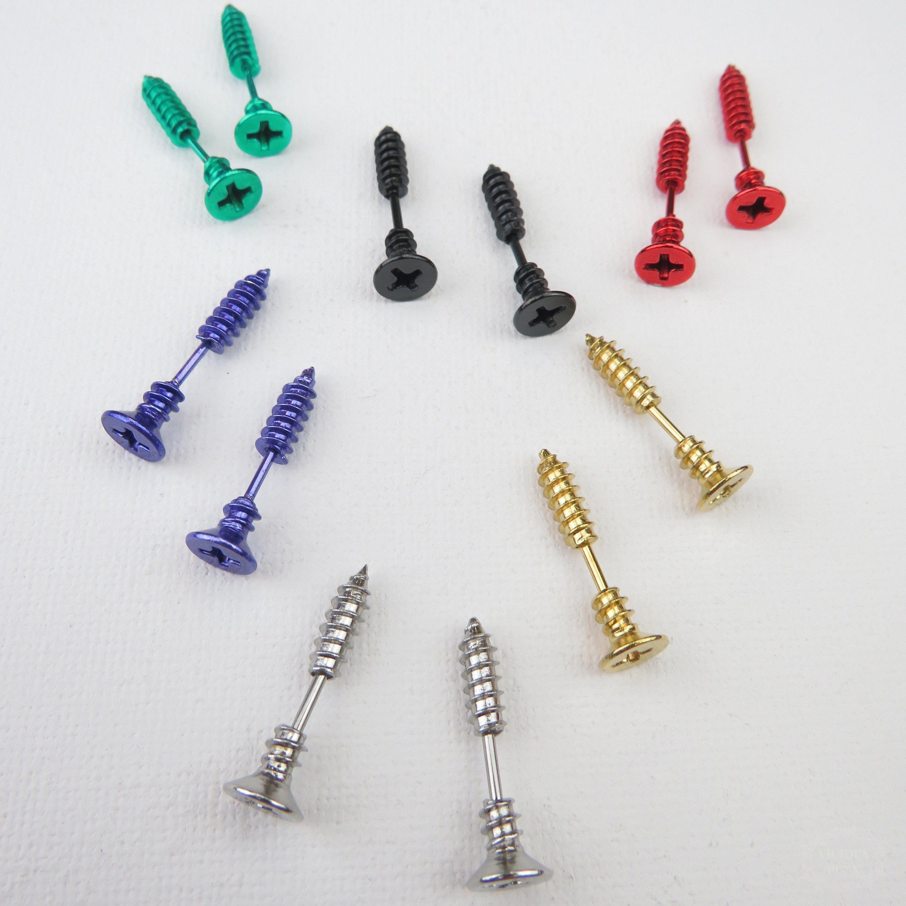 SCREW STUD EARRINGS Etsy