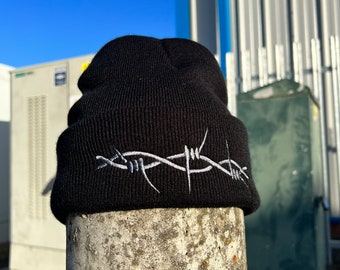 Tribal Barbed Wire Alternative Grunge Style Beanie Hat