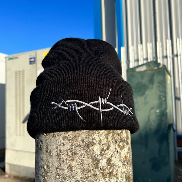 Tribal Barbed Wire Alternative Grunge Style Beanie Hat