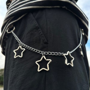 Star Stainless Steel Handmade Pant Chain Jean Chains Accessories •  Belts • Unisex