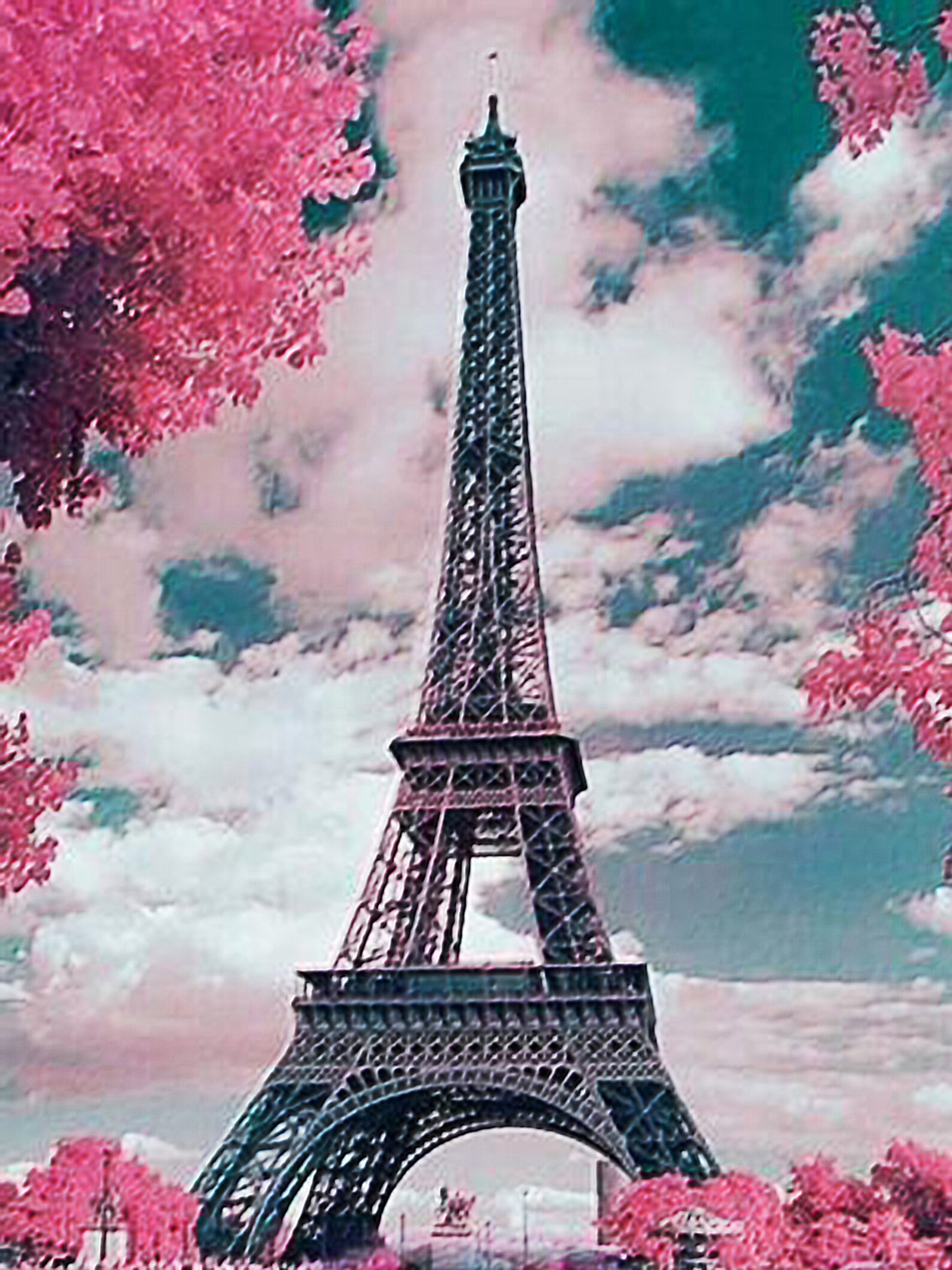 5D Diamond Painting Eiffel Tower Crafts Kit Cross Stitch Full | Etsy