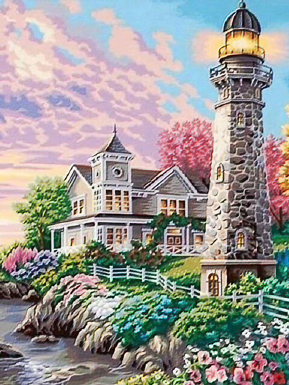 Coastal Lighthouse Full Drill Diamond Painting Kit 5D Diamond Etsy