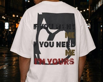 Oversized streetwear-shirt met print, shirt met esthetische tekstprint, trendy Y2K-uniseks T-shirt, op RÜFÜS DU SOL geïnspireerde nachthemd