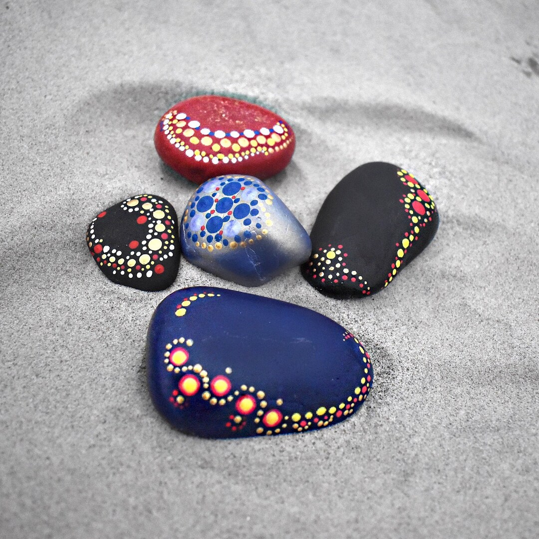 Mystery Bag: 5 Empowerment Rocks; Assorted Hand-painted Rocks Infused ...