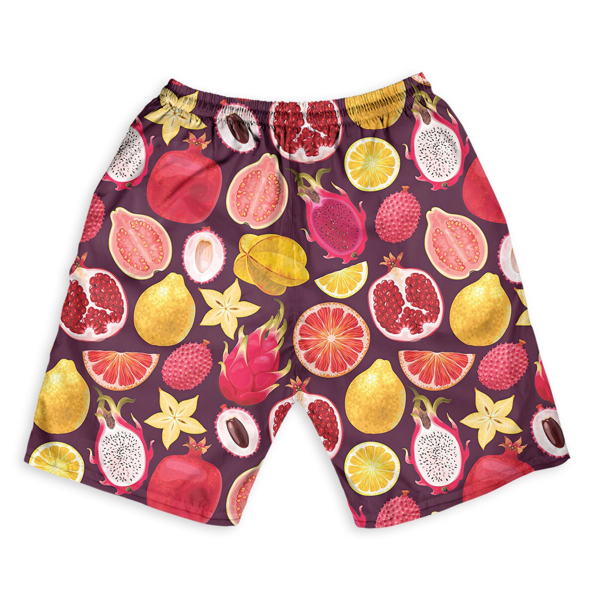 Colorful Mixed Fruit Men Beach Shorts, Hawaiian clothes, Summer clothes ...