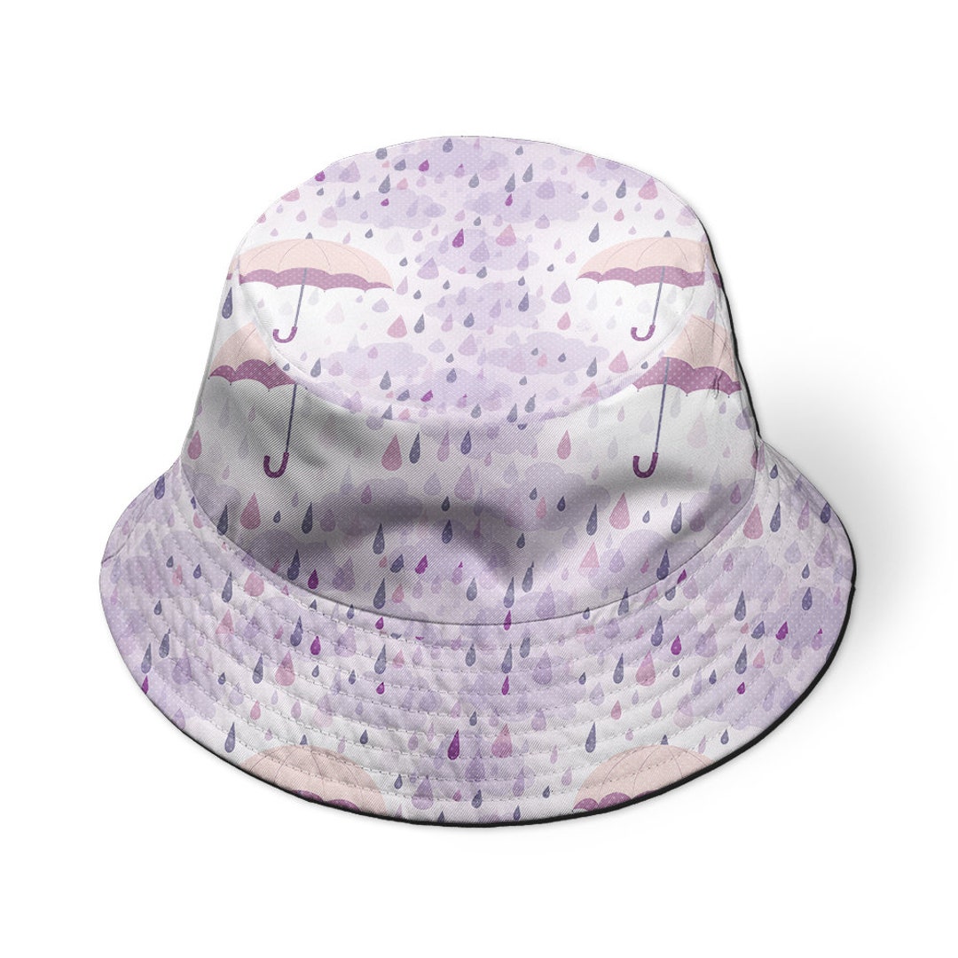 Umbrella and Rain Bucket Hat Hawaiian Bucket Hat Wide Brim Etsy Canada