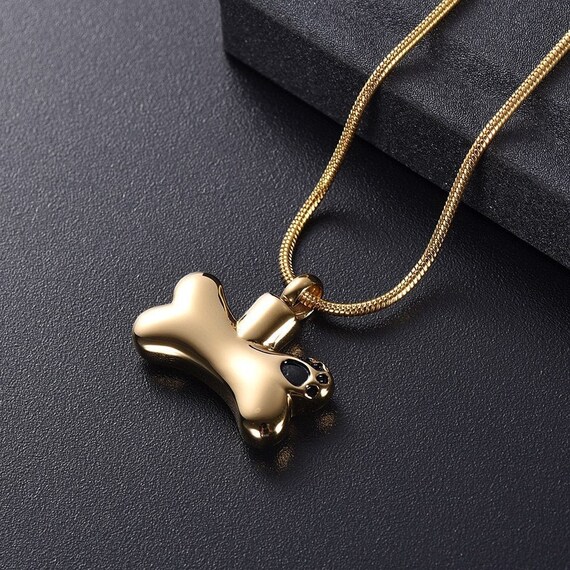 Forever Paws in Memory Memorial Necklace 9ct Gold Plated Etsy