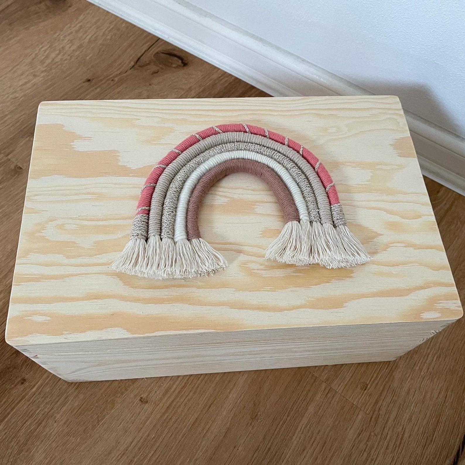 Treasure chest kids with rainbow and name personalized Etsy