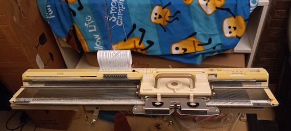 X201 SILVER REED my studio 6.5EL 電子編み機 SK860 現状品 / シルバーリード マイスタジオ Casting On and using the Studio Electronic Knitting Machines