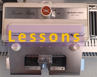 WORLDWIDE 60 min machine knitting lessons, or consultation on fixing : remote, Silver-Reed/Studio/Singer and Brother knitting machines.