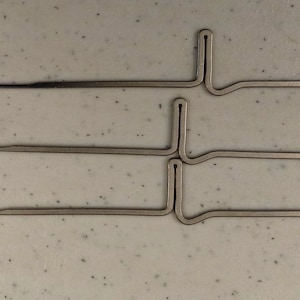 Set of 5 replacement needles for fine-gauge Brother knitting machines: KH120 and KH110
