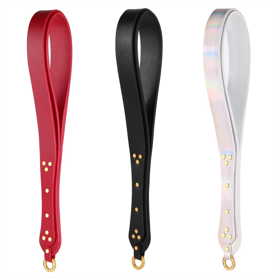 BDSM Luxury Leather Spanking Paddles With Double Loop High Impact Spank ...