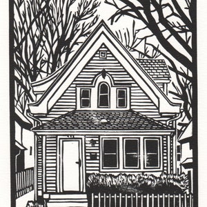 Impression linogravure  - impression d'art originale - Minneapolis