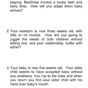 DIGITAL Parenthood Scenario questions for antenatal classes