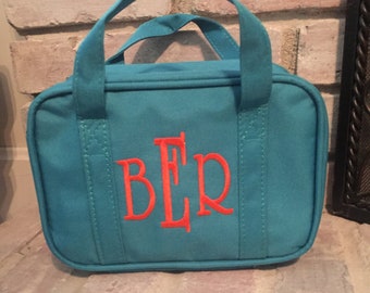 Monogrammed scripture case, personalized Bible tote, church bag, Baptism gift