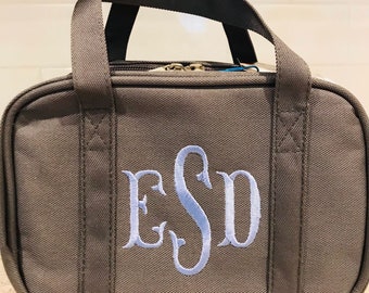 Monogrammed scripture case, personalized Bible tote, church bag, Baptism gift