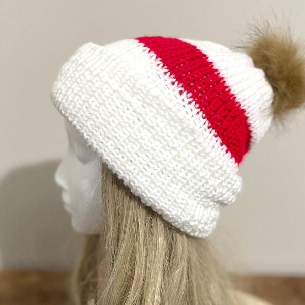 Handmade Taylor inspired beanie, Swiftie, Chiefs Era, Red and white 87 beanie , Telce, Taylor and, couple hats, Swiftmas, TS fan gift