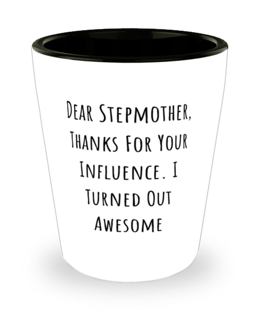 Fancy Stiefmutter Shot Glass, Liebe Stiefmutter, vielen Dank für Ihren