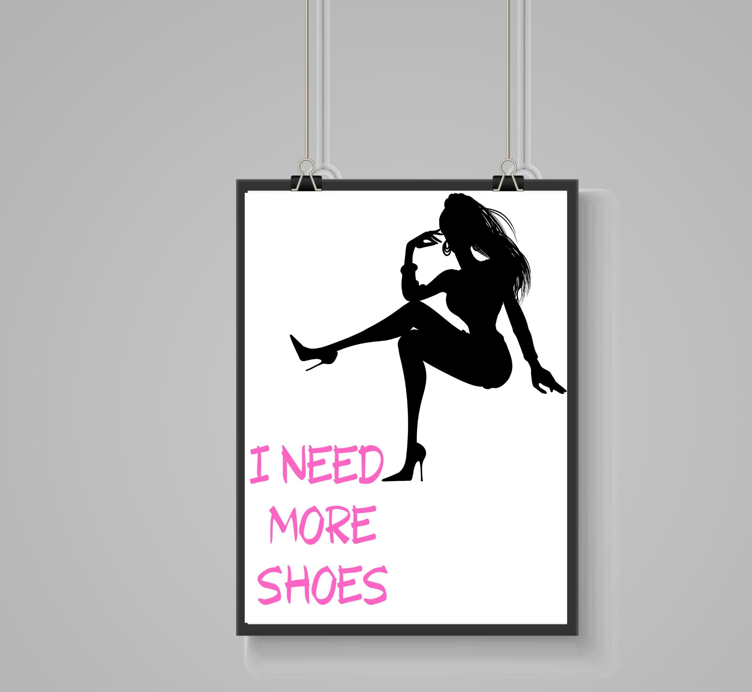 Shoe Lovers Quote Wall Art Poster Digital Download Shoe Etsy