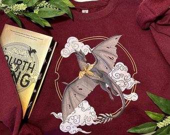 All Saddled up! Sweatshirt | Fourth Wing Licensed Merch | Tairn and Andarna Sweater | Bookish Sweatshirts |