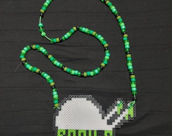 music lovers festivals Great for raves Snails Perler with Kandi Necklace