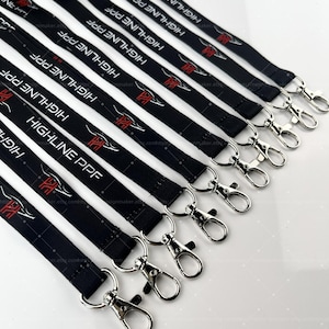 Custom 100pcs Lanyards, Full Color Dye Sublimation Lanyards For Luggage Tag and ID Card, Printed on Lanyards with Company Logo, School Logo